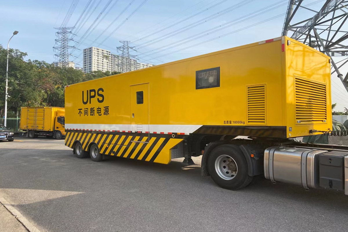 上安乡发电机租赁施工现场